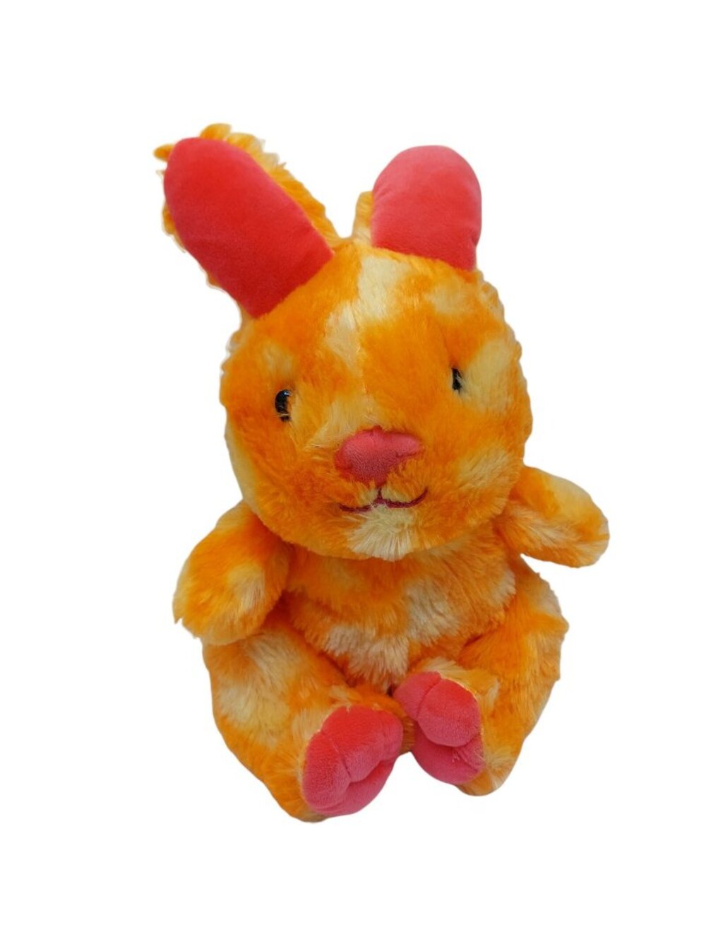 Animal Adventure Bunny Rabbit Plush Orange Tie Dye Stuffed Animal 12" Easter